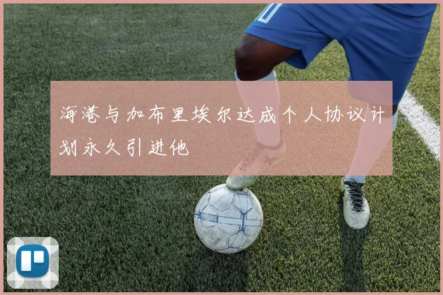海港与加布里埃尔达成个人协议计划永久引进他